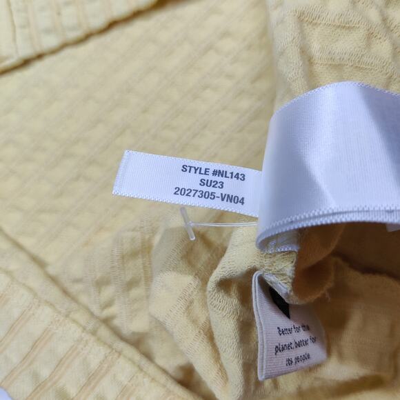NWT Madewell Textured Easy Short Sleeve Seersucker Camp Shirt XL Butter Yellow - Picture 12 of 14